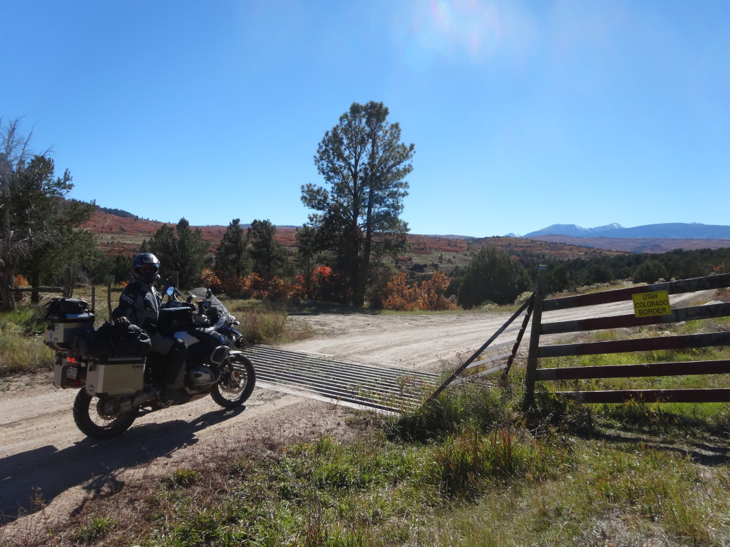 State line CO and UT