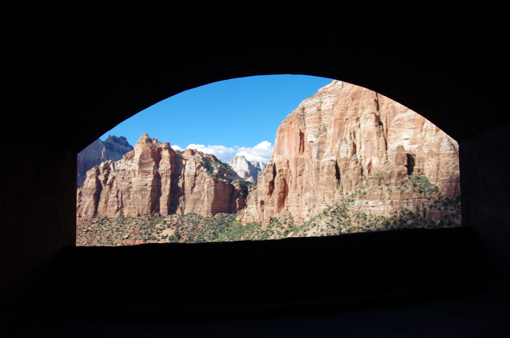 view from the tunnel