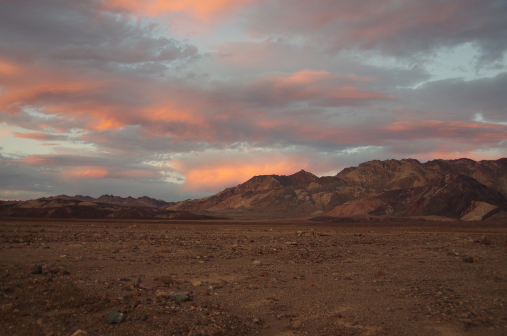 death valley at sunset