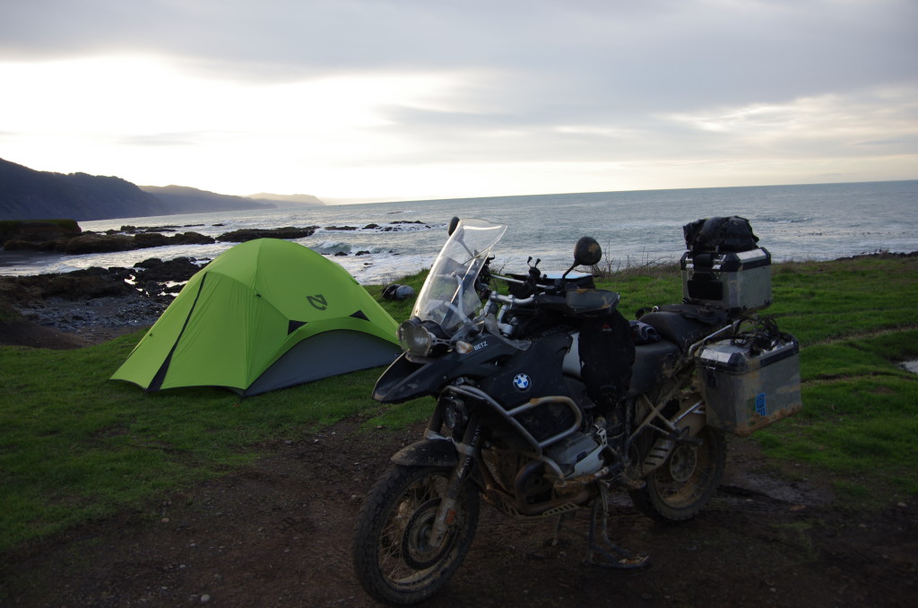 camp at shelter cove