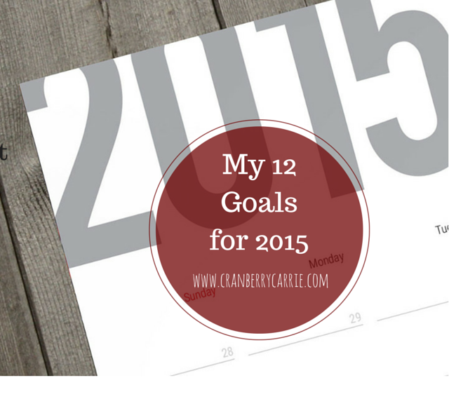 My 12 Goals in 2015